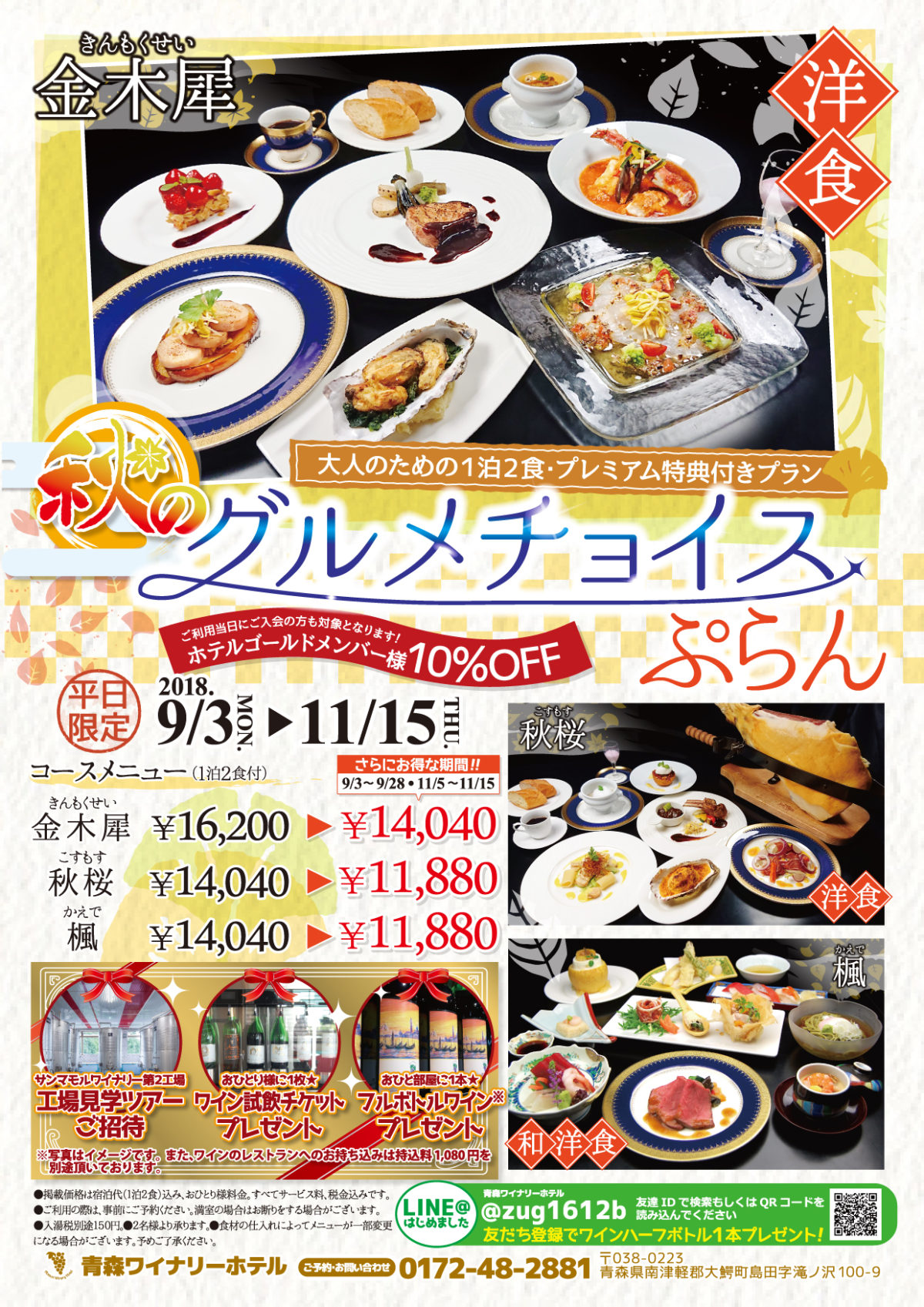 グルメチョイスプランのお知らせ